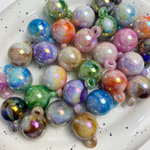 16mm Marbled Pendant Beads (Mix and Single Color)